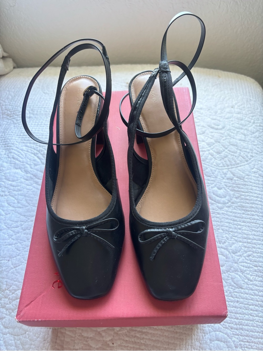 Maeve ballet ankle wrap heels
